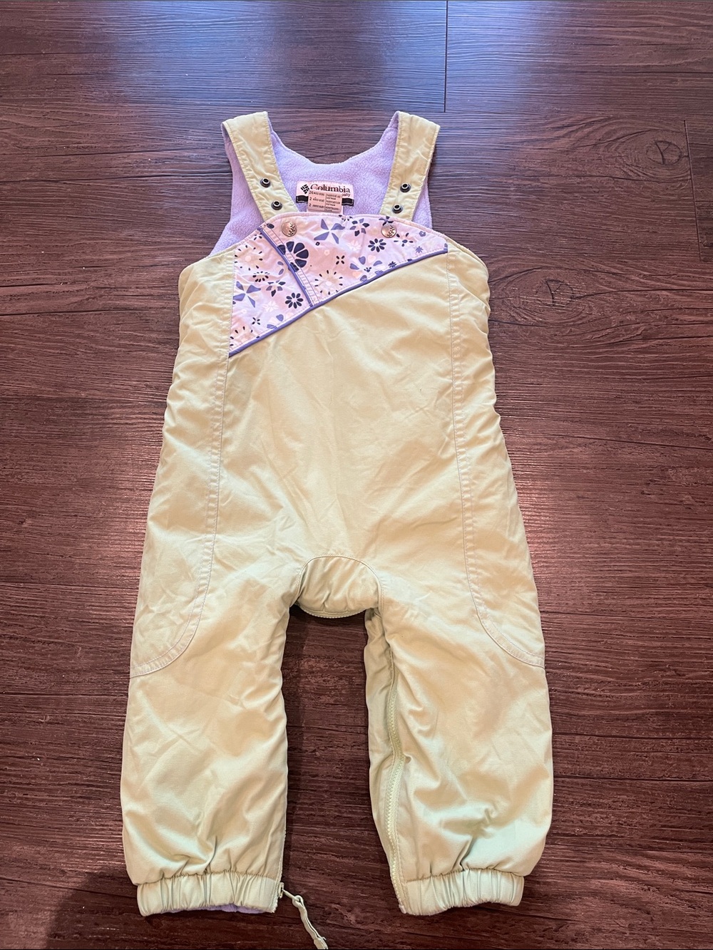 Columbia Baby Girl Adjustable Lime Green Snow Pants